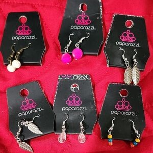 Paparazzi Silver and Pink Earrings Collection